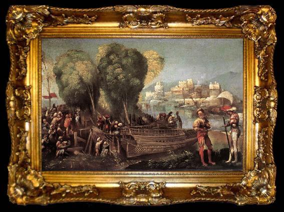 framed  DOSSI, Dosso Aeneas and Achates on the Libyan Coast df, ta009-2